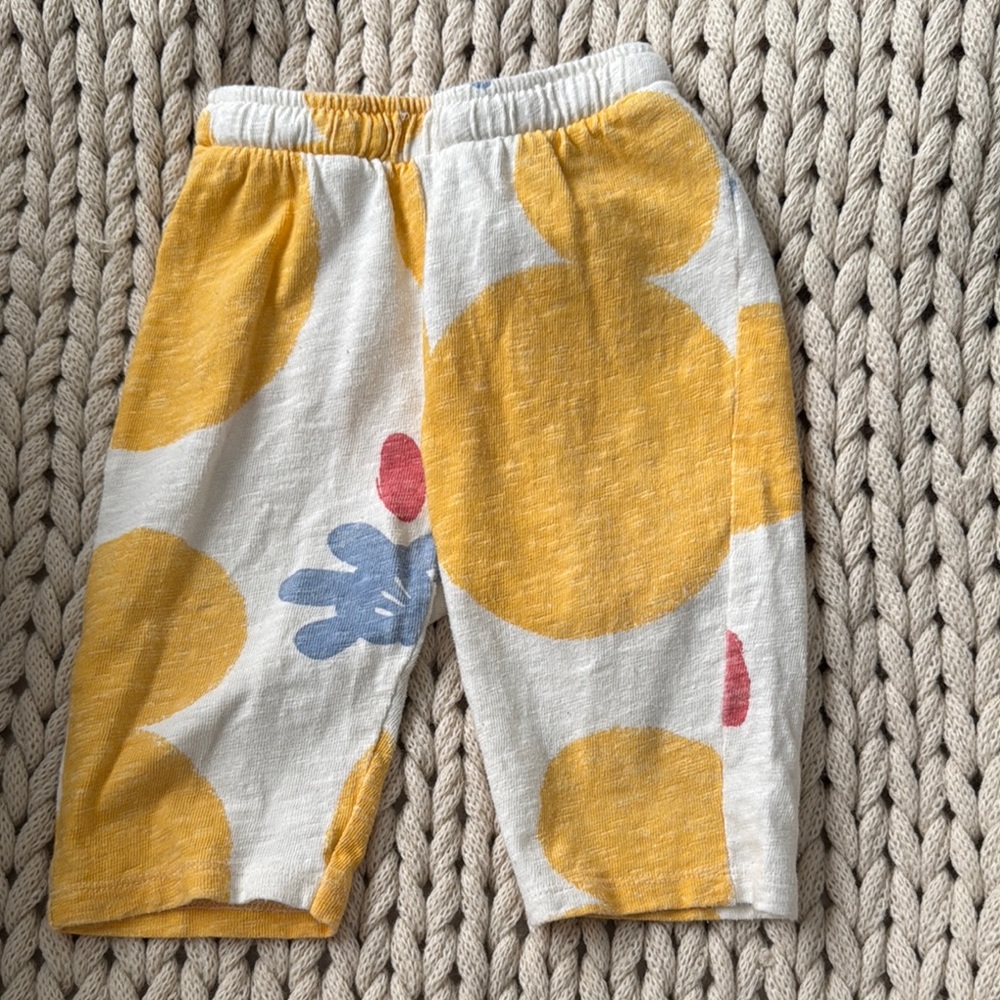 Kids Yellow Patterned Bottoms